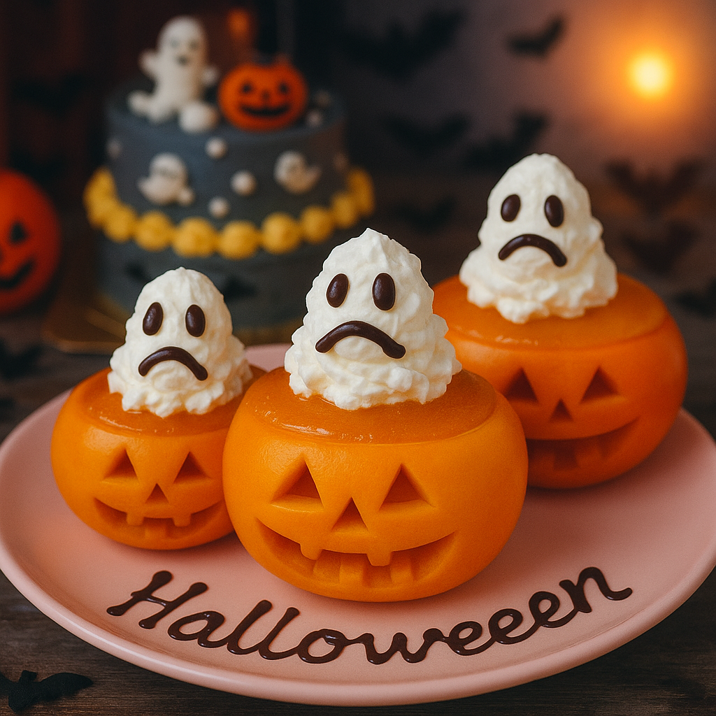 ハロウィン柿のおばけティラミスの作り方